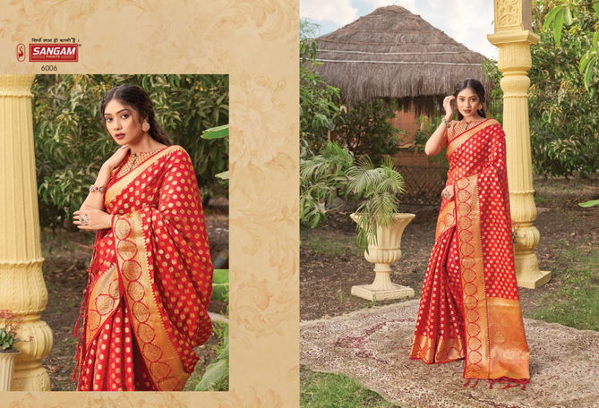 Sangam Nakshatra Fancy New Exclusive Wear Organza Latest Saree Collection